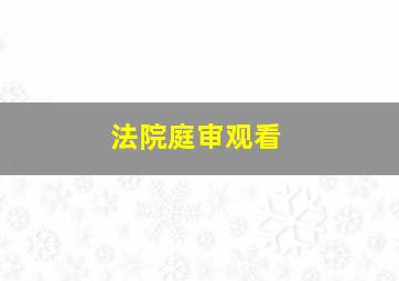 法院庭审观看