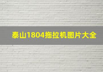 泰山1804拖拉机图片大全