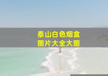 泰山白色烟盒图片大全大图