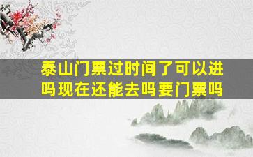 泰山门票过时间了可以进吗现在还能去吗要门票吗