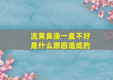 流黄鼻涕一直不好是什么原因造成的