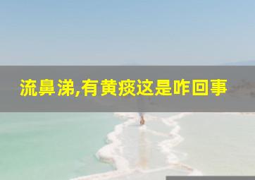 流鼻涕,有黄痰这是咋回事