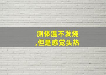 测体温不发烧,但是感觉头热