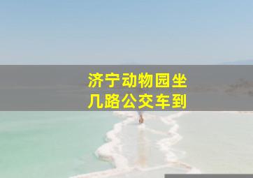 济宁动物园坐几路公交车到