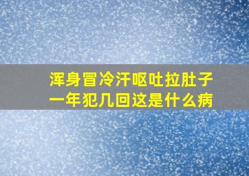 浑身冒冷汗呕吐拉肚子一年犯几回这是什么病