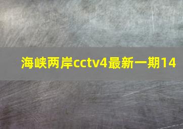 海峡两岸cctv4最新一期14