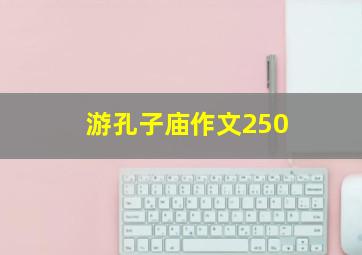 游孔子庙作文250