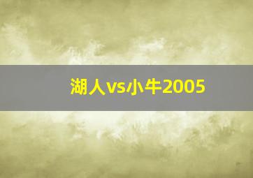 湖人vs小牛2005