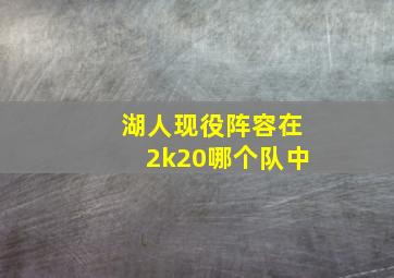 湖人现役阵容在2k20哪个队中