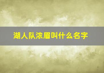 湖人队浓眉叫什么名字