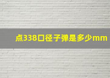 点338口径子弹是多少mm