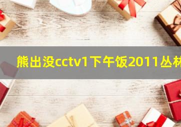 熊出没cctv1下午饭2011丛林