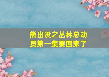 熊出没之丛林总动员第一集要回家了