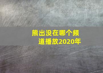 熊出没在哪个频道播放2020年