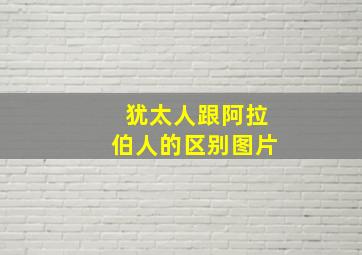 犹太人跟阿拉伯人的区别图片