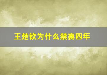 王楚钦为什么禁赛四年