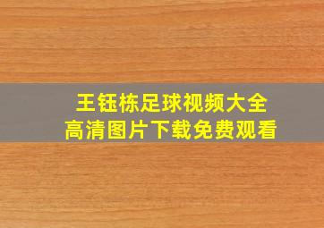 王钰栋足球视频大全高清图片下载免费观看