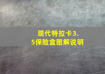 现代特拉卡3.5保险盒图解说明