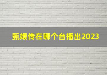 甄嬛传在哪个台播出2023