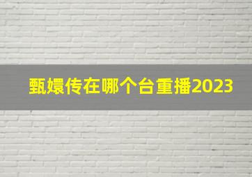 甄嬛传在哪个台重播2023