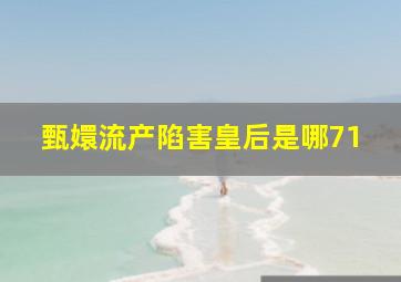 甄嬛流产陷害皇后是哪71