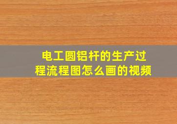 电工圆铝杆的生产过程流程图怎么画的视频