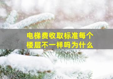 电梯费收取标准每个楼层不一样吗为什么