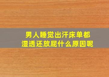 男人睡觉出汗床单都湿透还放屁什么原因呢