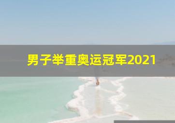 男子举重奥运冠军2021