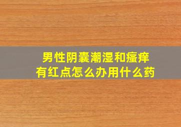 男性阴囊潮湿和瘙痒有红点怎么办用什么药