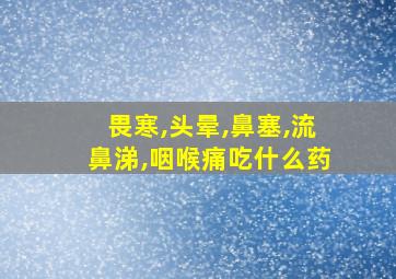 畏寒,头晕,鼻塞,流鼻涕,咽喉痛吃什么药