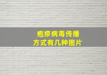 疱疹病毒传播方式有几种图片