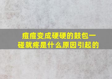 痘痘变成硬硬的鼓包一碰就疼是什么原因引起的