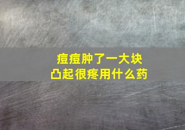 痘痘肿了一大块凸起很疼用什么药