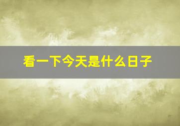 看一下今天是什么日子