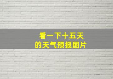 看一下十五天的天气预报图片