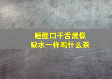 睡醒口干舌燥像缺水一样喝什么茶