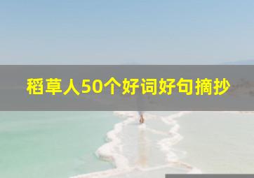 稻草人50个好词好句摘抄