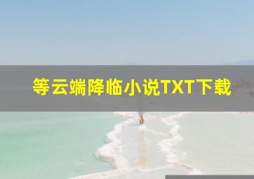 等云端降临小说TXT下载