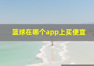 篮球在哪个app上买便宜