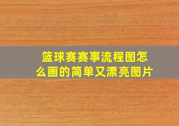 篮球赛赛事流程图怎么画的简单又漂亮图片