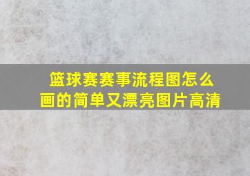 篮球赛赛事流程图怎么画的简单又漂亮图片高清