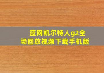 篮网凯尔特人g2全场回放视频下载手机版