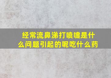 经常流鼻涕打喷嚏是什么问题引起的呢吃什么药