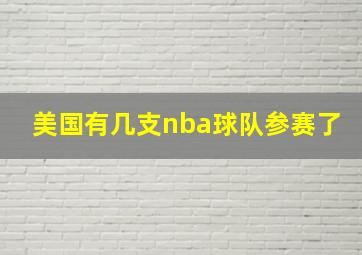 美国有几支nba球队参赛了