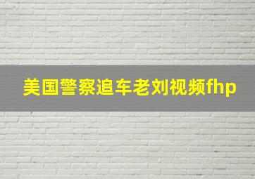 美国警察追车老刘视频fhp