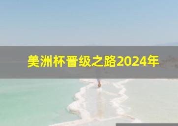 美洲杯晋级之路2024年