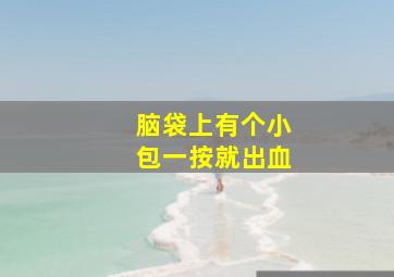 脑袋上有个小包一按就出血