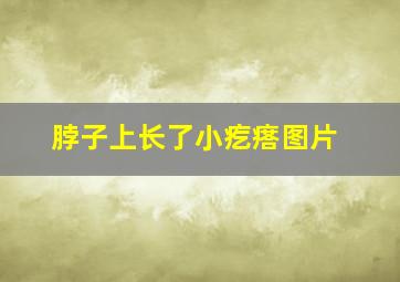 脖子上长了小疙瘩图片