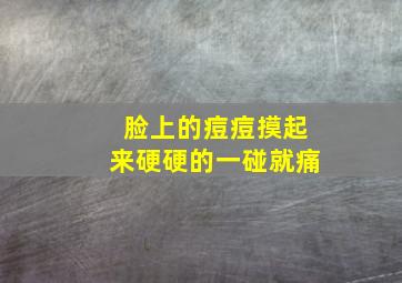 脸上的痘痘摸起来硬硬的一碰就痛